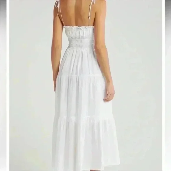 ELAN Smocked Cover-Up Midi Dress - Picture 3 of 7